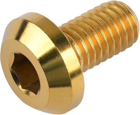 Wanyifa Titanium Umbrella Head M8 15 20 25 30 35mm Bolt Screw for Bicycle Motorcycle Car Pack of 4 (M8x35mm, Normal Titanium) in Kuwait