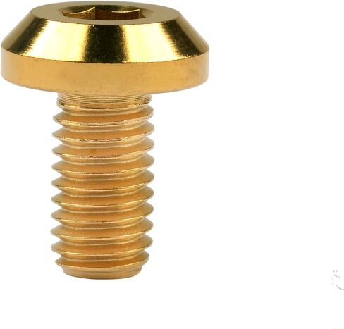 Wanyifa Titanium Umbrella Head M8 15 20 25 30 35mm Bolt Screw for Bicycle Motorcycle Car Pack of 4 (M8x35mm, Normal Titanium) in Kuwait