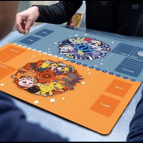 DTCG playmat for Digimon Playmat 2 Player Duel Mat Gaming Competition Pad Mat Card Binder Deck 60 * 60CM 23.6x23.6in in Saudi Arabia