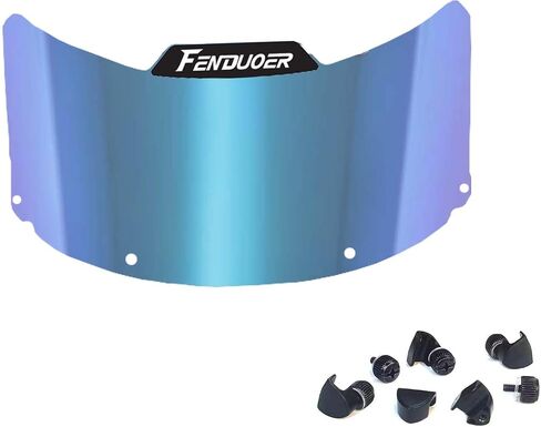 Fenduoer Softball/Baseball Mask Visor, Eye-Shield for All Defense Fielder’s Mask Sports Sunglasses(Clear Blue) in Saudi Arabia