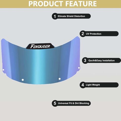 Fenduoer Softball/Baseball Mask Visor, Eye-Shield for All Defense Fielder’s Mask Sports Sunglasses(Clear Blue) in Saudi Arabia