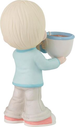 Precious Moments Little Boy Figurine for Mom | Mom, You’re Amazing Blonde Boy Bisque Porcelain Figurine Moms Birthday | Hand-Painted in Saudi Arabia