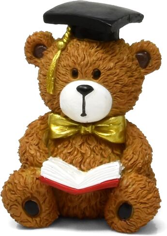 Gift Boutique Graduation Bear Figurines Table Top Decor Set of 4 Mini Teddy Bears Congrats Grad Resin Graduate Tabletop Figures for Grads Nursing Medical School Gift & Mantle Desk Shelf Home Decorats in Saudi Arabia