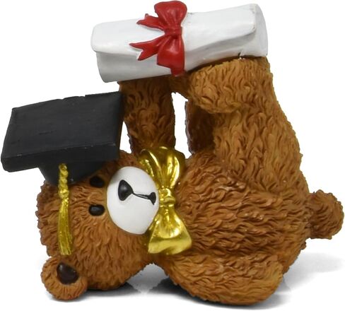 Gift Boutique Graduation Bear Figurines Table Top Decor Set of 4 Mini Teddy Bears Congrats Grad Resin Graduate Tabletop Figures for Grads Nursing Medical School Gift & Mantle Desk Shelf Home Decorats in Saudi Arabia