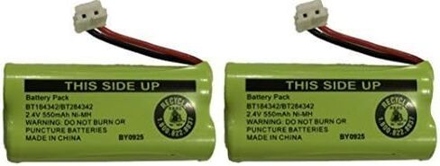 بطارية بديلة BT184342 / BT284342 للعديد من الهواتف اللاسلكية GE/RCA (انظر الوصف) (عبوتان) in Kuwait