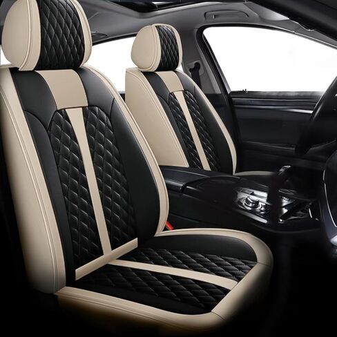DIKSOAKR Car Seat Covers Fit for Subaru Outback 2010-2023 2024, 5 Seats Faux Leather Automotive Seat Covers with Airbag Compatible, Waterproof Car Seat Protector (Black) in Saudi Arabia