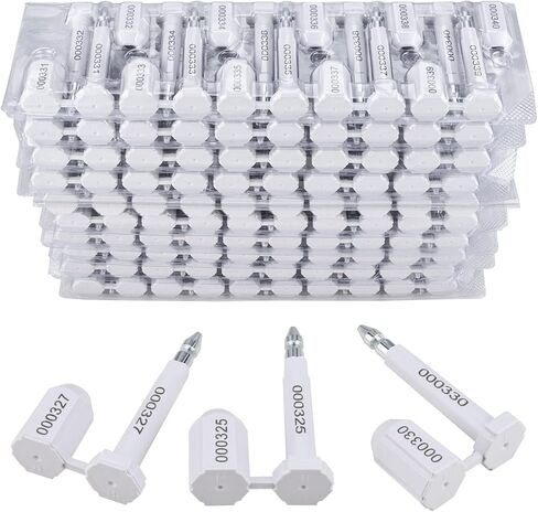 NovelBee 100 قطعة من ختم الشحن مع طباعة ترقيم تدريجي لحاويات البضائع ومقطورات الشاحنات، وأختام حاويات البضائع (وردي) in Kuwait