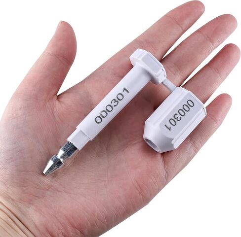 NovelBee 100 قطعة من ختم الشحن مع طباعة ترقيم تدريجي لحاويات البضائع ومقطورات الشاحنات، وأختام حاويات البضائع (وردي) in Kuwait