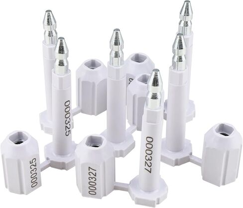 NovelBee 100 قطعة من ختم الشحن مع طباعة ترقيم تدريجي لحاويات البضائع ومقطورات الشاحنات، وأختام حاويات البضائع (وردي) in Kuwait