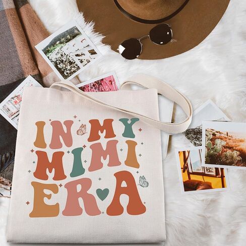 ENSIANTH Mimi Shopping Bag Mimi To Be Gift In My Mimi Era Mother’s Day Gift Best Mimi Ever Grandma Handle Bag Mimi Life Gift in Saudi Arabia