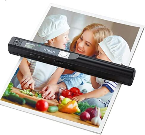Portable Photo Scanner for A4 Documents,Handheld sanner for Business,Books, Receipt,Pictures up to 900 DPI, Uploads Images to Computer Via USB Cable, No Driver,Support JPG/PDF Format in Saudi Arabia