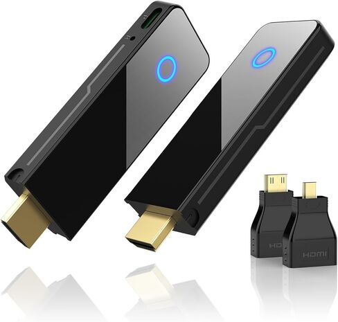 جهاز إرسال واستقبال HDMI لاسلكي، موسع HDMI اللاسلكي من Binken يدعم 1080P@60 هرتز، يدعم 2.4/5 جيجا هرتز لبث صوت الفيديو من الكمبيوتر المحمول، والكاميرا، وصندوق الكابل إلى جهاز عرض HDTV in Kuwait