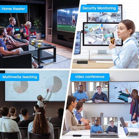 موسع JCHICI HDMI KVM يصل إلى 150 م - 250 م (500 قدم - 820 قدم)، موسع HDMI فوق Cat5e/6 مع وظيفة الحلقة، HD 1080P@60HZ، دعم لوحة مفاتيح USB والتحكم بالأشعة تحت الحمراء in Kuwait