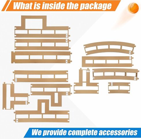 مجموعة قوالب علامة ملعب كرة السلة المتقدمة من Gopper | استنسل ملعب كرة السلة| طقم علامات ملعب كرة السلة | تصميم أمريكي| يتضمن الشريط والسحر (لا يتضمن الطلاء) in Kuwait