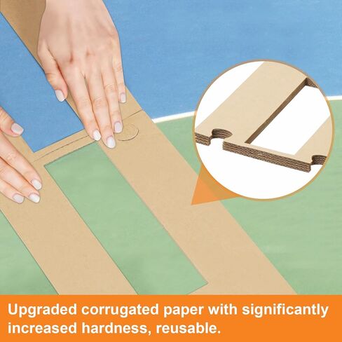 مجموعة قوالب علامة ملعب كرة السلة المتقدمة من Gopper | استنسل ملعب كرة السلة| طقم علامات ملعب كرة السلة | تصميم أمريكي| يتضمن الشريط والسحر (لا يتضمن الطلاء) in Kuwait