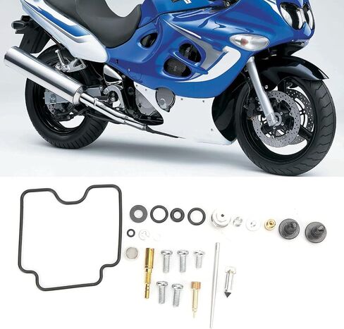 Carburetor Rebuild Fix Kit, 4 Sets Carburetor Repair Kit Carb Overhaul Fit for Suzuki GSX600F for Katana 1998-2006 in Saudi Arabia