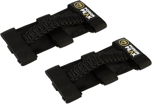 Poison Peak Premium Paracord Grab Handles Compatible with Jeep (Pitch Black) in Saudi Arabia