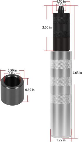 Hihitomorrow 36200 أداة إزالة وتركيب أداة تثبيت صمام ضاغط الزنبرك أدوات إزالة التجنيب لسيقان الصمام 5/16 بوصة إلى 3/8 بوصة in Kuwait