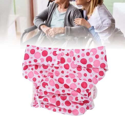Adult Cloth Diaper for Mild to Severe Incontinence, Adjustable Nappy Reusable Adult Diaper Pants Waterproof Underwear for Men & Women Health Care(A30-3) in Saudi Arabia