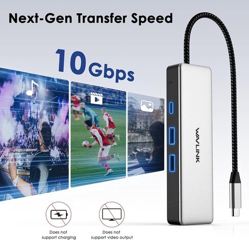Wavlink USB C to Ethernet Adapter 2.5G Gbps, 2024 New USB C Hub with RJ45 Gigabit, Compatible with MacBook Pro, iPad Pro, Dell XPS, Surface Laptops, Chromebook in Saudi Arabia