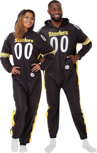 FOCO NFL Team Logo Gameday Ready Lounge Onesie One Piece Pajamas in Saudi Arabia