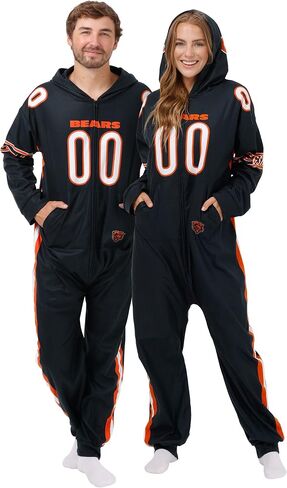 FOCO NFL Team Logo Gameday Ready Lounge Onesie One Piece Pajamas in Saudi Arabia