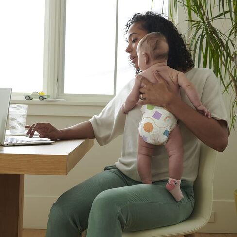 حفاضات Babyganics مقاس 1، عدد 160، ماصة، مسامية، حماية ثلاثية الجفاف in Kuwait