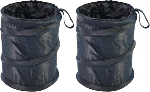 GOGOOD 2PCS Portable Car Trash Can, Collapsible Pop-up Car Garbage Can, Leak Proof Car Trash Bag, Waste Basket Rubbish Bin, Multi-Function Car Organizer in Kuwait