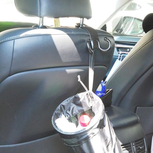 GOGOOD 2PCS Portable Car Trash Can, Collapsible Pop-up Car Garbage Can, Leak Proof Car Trash Bag, Waste Basket Rubbish Bin, Multi-Function Car Organizer in Kuwait