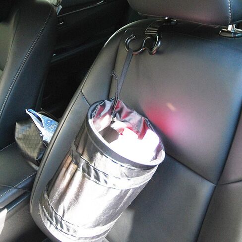 GOGOOD 2PCS Portable Car Trash Can, Collapsible Pop-up Car Garbage Can, Leak Proof Car Trash Bag, Waste Basket Rubbish Bin, Multi-Function Car Organizer in Kuwait