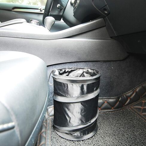 GOGOOD 2PCS Portable Car Trash Can, Collapsible Pop-up Car Garbage Can, Leak Proof Car Trash Bag, Waste Basket Rubbish Bin, Multi-Function Car Organizer in Kuwait