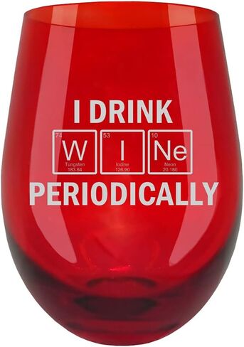 Mothers Day Gifts for Chemistry Teacher, Science Teacher Must Haves, Funny Etched Ruby Wine Glass in Kuwait