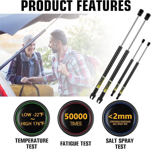 Rear Hatch and Window Lift Support for Nissan Pathfinder 2005-2013 Struts Gas Springs Shocks 6110 6607 4 Pcs in Saudi Arabia