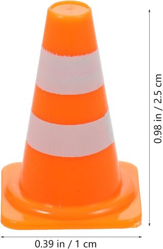 Toddmomy 30Pcs Mini Traffic Cones Miniature Traffic Cones Traffic Barricade Toys for Kids Street Signs Playset in Saudi Arabia