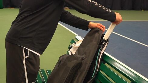 Cancha Racquet Tennis Bag, Fit Up To 2 Rackets - Water Resistant Professional Sports Backpack for Tennis, Squash & Badminton, EVA Foam Dividers Protection, Quick-Release Clips, Detachable Straps in Saudi Arabia