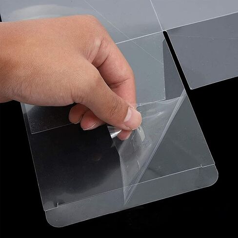 NDSWKR 100 عبوة من صناديق الهدايا الشفافة، صناديق هدايا بلاستيكية، 2 × 2 × 6 بوصة صناديق مكعبة شفافة للماكارون والحلوى والشوكولاتة والبسكويت والفواكه والوجبات الخفيفة والآيس كريم in Kuwait