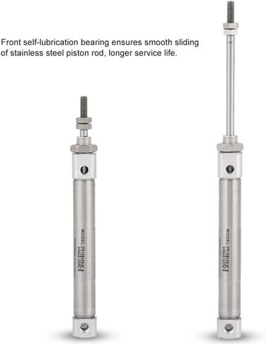 Double Acting Pneumatic Air Cylinder Small Piston and Cylinder CDJ2B10-45B 10mm Diameter 45mm Stroke Mini Air Cylinder for Printing Semiconductor and Automation Control in Saudi Arabia