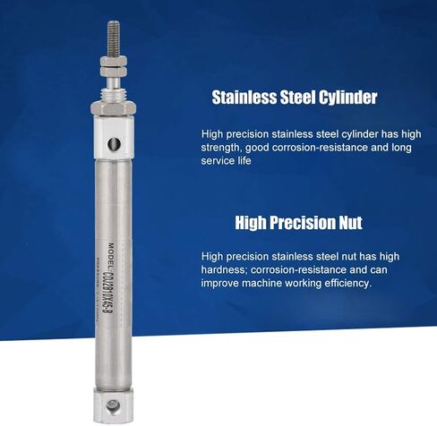 Double Acting Pneumatic Air Cylinder Small Piston and Cylinder CDJ2B10-45B 10mm Diameter 45mm Stroke Mini Air Cylinder for Printing Semiconductor and Automation Control in Saudi Arabia