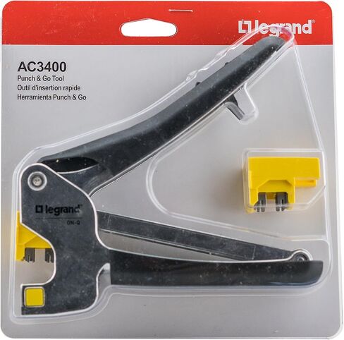 Legrand - OnQ Cat6 Keystone Jacks Quick Connect RJ45 Keystone Insert مع 110 لكمة لأسفل، مقابس HDMI Keystone، تستخدم مع Cat5، Cat5e، أو Cat6 Keystone Jack، أبيض، WP3476WH، 10 عبوات in Kuwait