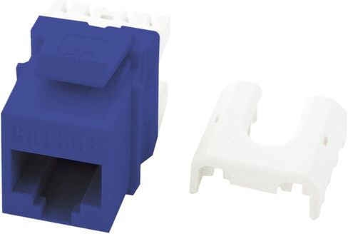 Legrand - OnQ Cat6 Keystone Jacks Quick Connect RJ45 Keystone Insert مع 110 لكمة لأسفل، مقابس HDMI Keystone، تستخدم مع Cat5، Cat5e، أو Cat6 Keystone Jack، أبيض، WP3476WH، 10 عبوات in Kuwait