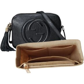organizer for gg soho small leather disco bag, insert for gg soho small leather disco bag,beige color in Kuwait