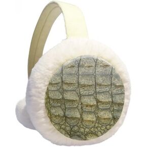 غطاء أذن من جلد التمساح بتصميم تجريدي لتدفئة الأذن في فصل الشتاء، غطاء أذن من الصوف فروي في الهواء الطلق in Kuwait