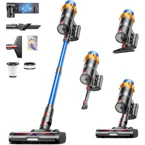Cordless Vacuum Cleaner, 650W 55KPA 70Mins Vacuum Cleaners for Home, Self-Standing Cordless Stick Vacuum with Anti-Tangle, Lightweight Wireless Vacuum for Hardwood Floor/Carpet/Pet Hair in Kuwait