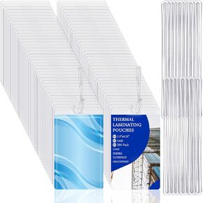 200 عبوة من بطاقات الأمتعة المغلفة بحلقات سعة 5 مل، وأكياس تغليف لشارة الهوية مقاس 2 1/2 بوصة × 4 1/4 بوصة، ومجموعة أكياس حرارية شفافة لتصاريح العمل وبطاقات المرور وبطاقات الهوية in Kuwait