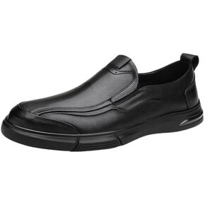 Men's Slip-on Loafers Shoes Business Dress Shoes Flat Bottom Non-Slip wear-Resistant Comfortable Breathable Wedding Shoes for Men in Saudi Arabia