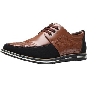 Men's Leather Shoes Casual Shoes Commuting Business Shoes Patchwork in Kuwait