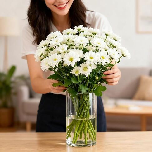 مزهريات أسطوانية زجاجية شفافة للقطع المركزية، 12 قطعة مزهرية زهرة برعم سميكة 6 بوصة وحامل شموع عائمة، مجموعة اسطوانات شموع زجاجية، ديكورات الزفاف، طاولة الطعام وهدية ديكور المنزل in Kuwait