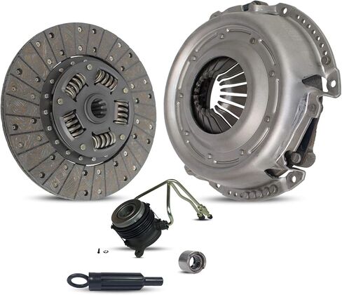 Clutch And Slave Cylinder Kit compatible with Wagoneer Cherokee Wrangler Laredo Pioneer Sport Eliminator Limited Chief Sahara 1987-1989 4.0L L6 4.2L L6 (1989 Peugeot transmission; 01-035S) in Saudi Arabia