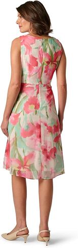 Adrianna Papell Draped Chiffon MIDI Dress in Saudi Arabia