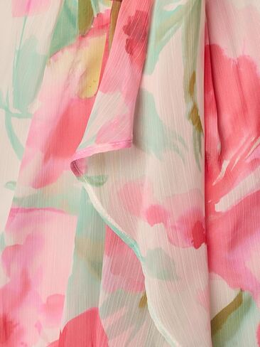 Adrianna Papell Draped Chiffon MIDI Dress in Saudi Arabia